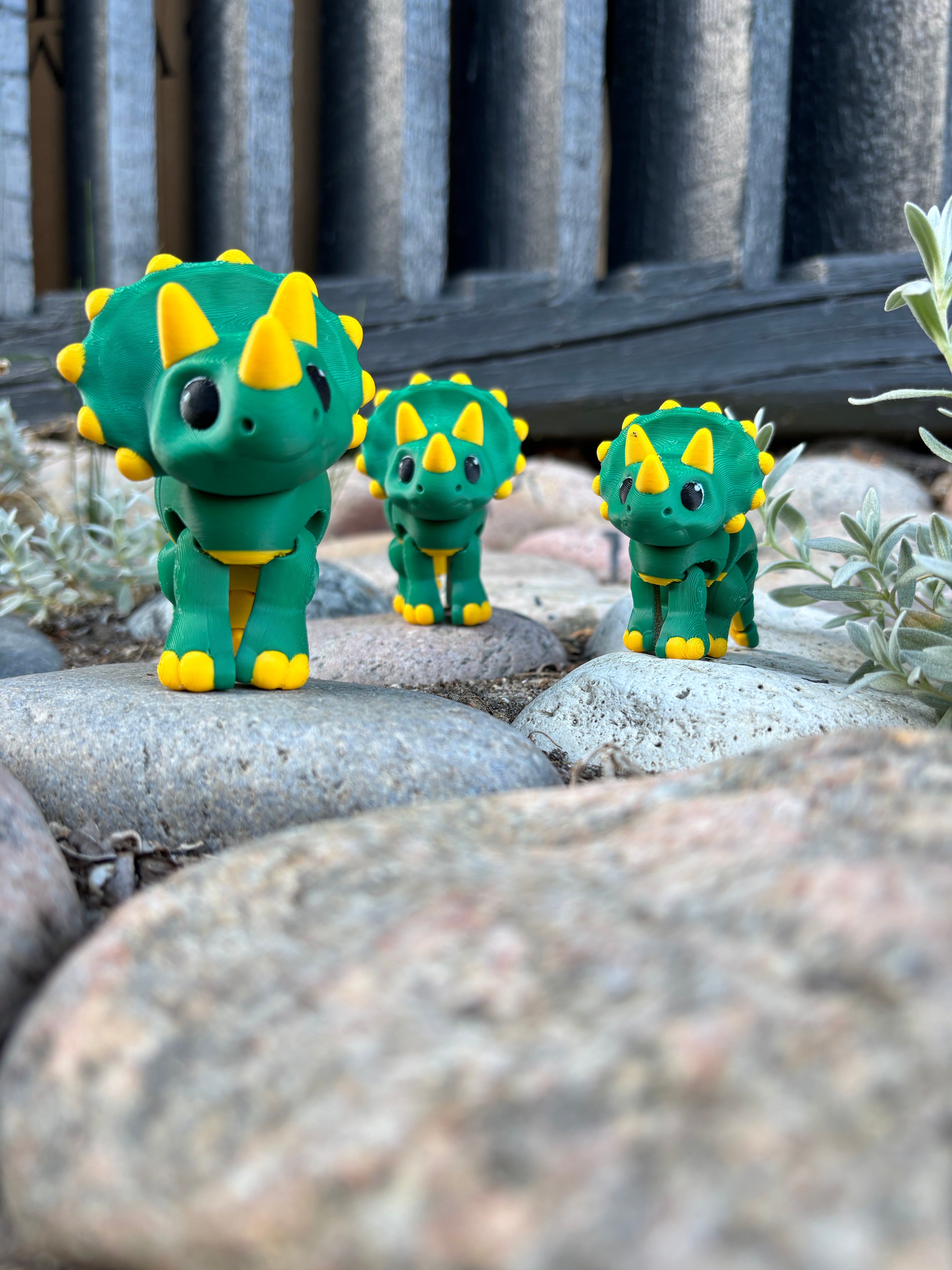 Fnise-Toppens Triceratops-Trio fra Fniseknogle-Dalen